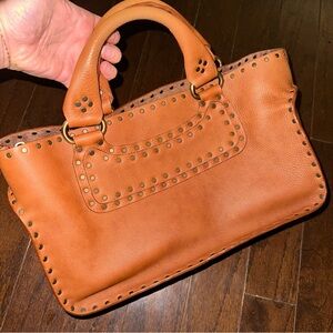 Celine Boogie Tan Leather Handbag